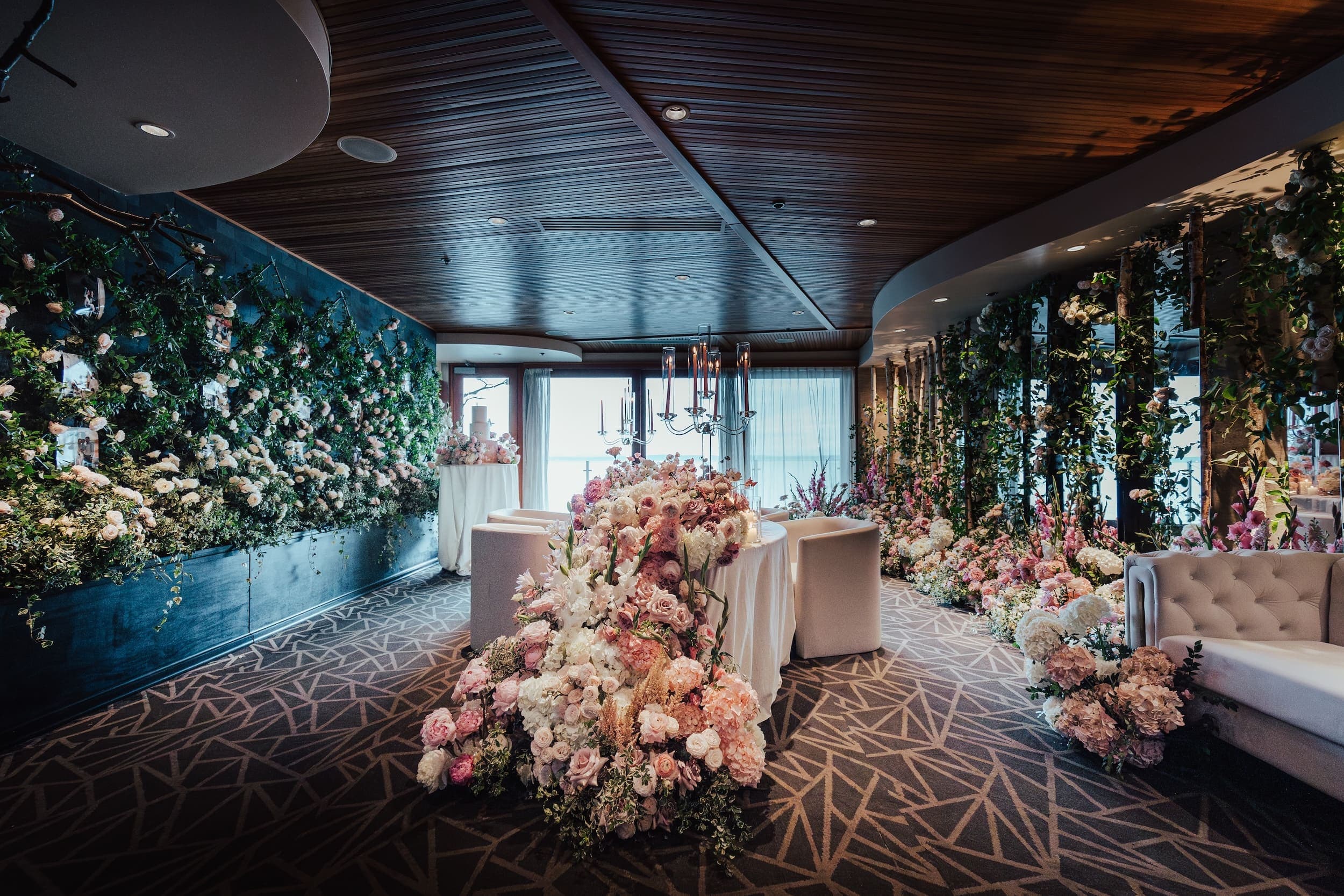 A floral assortment at the Edgewater hotel