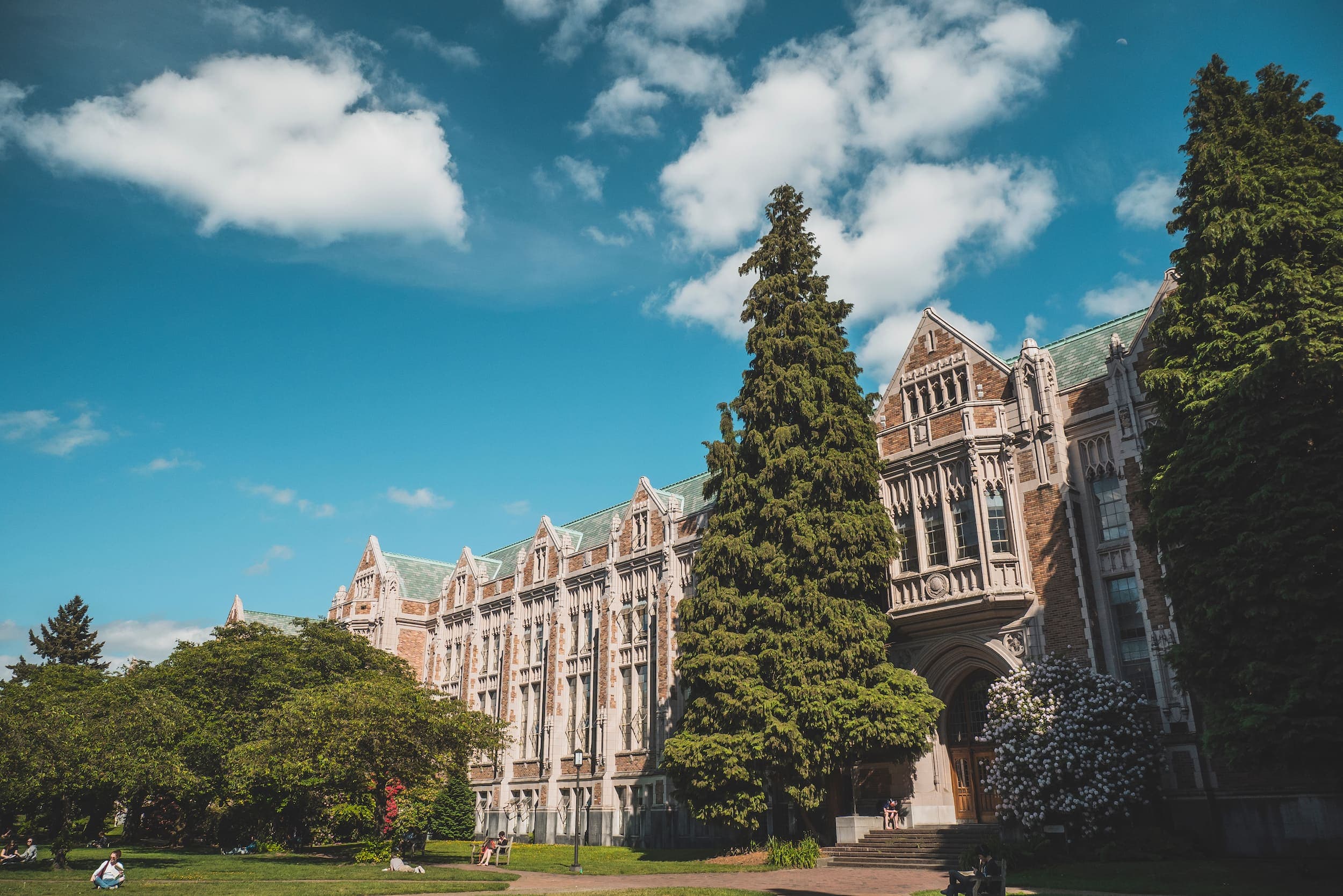 The exterior of the University of Washington