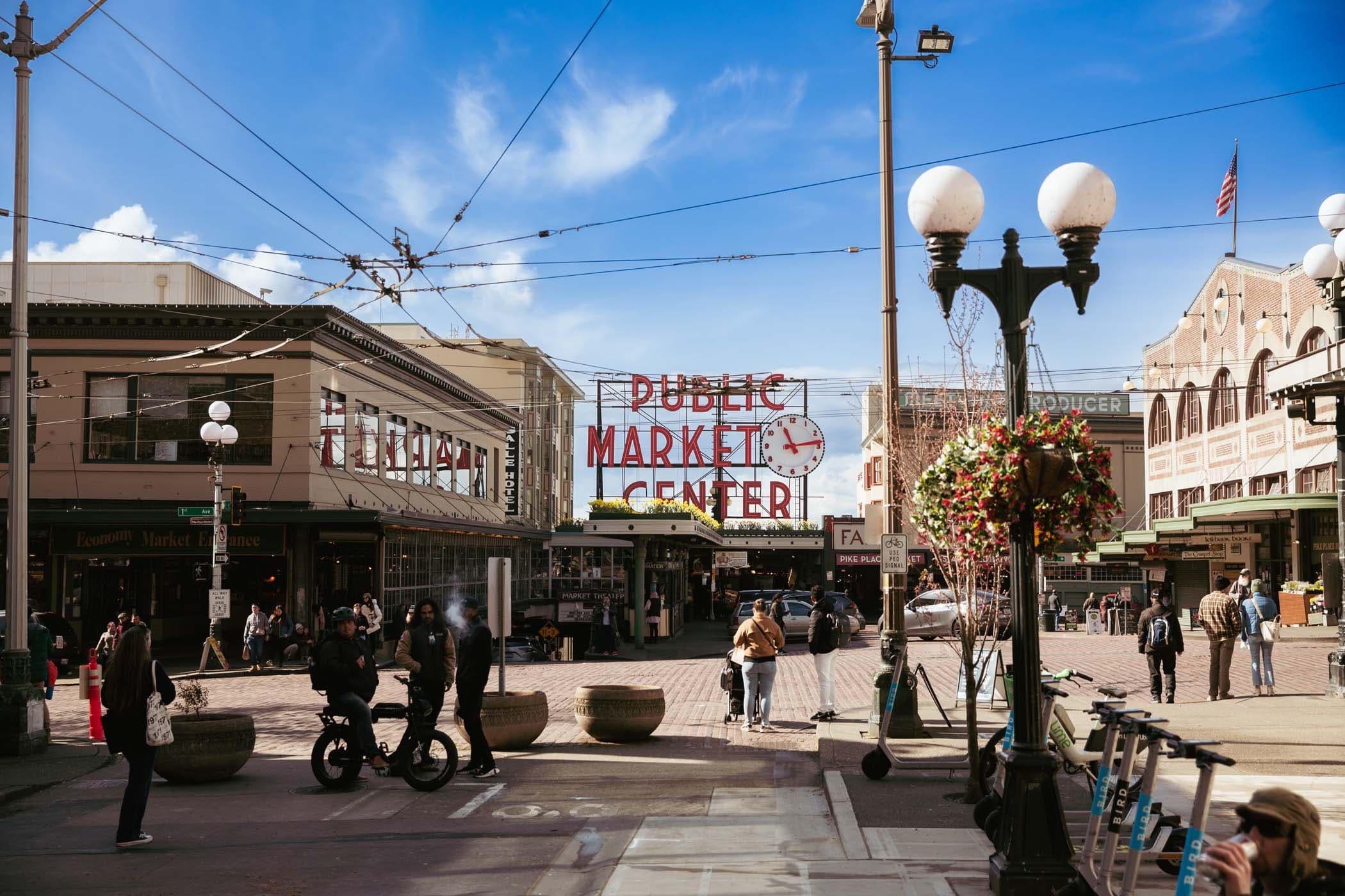 A view of the inside of Pike Place Market