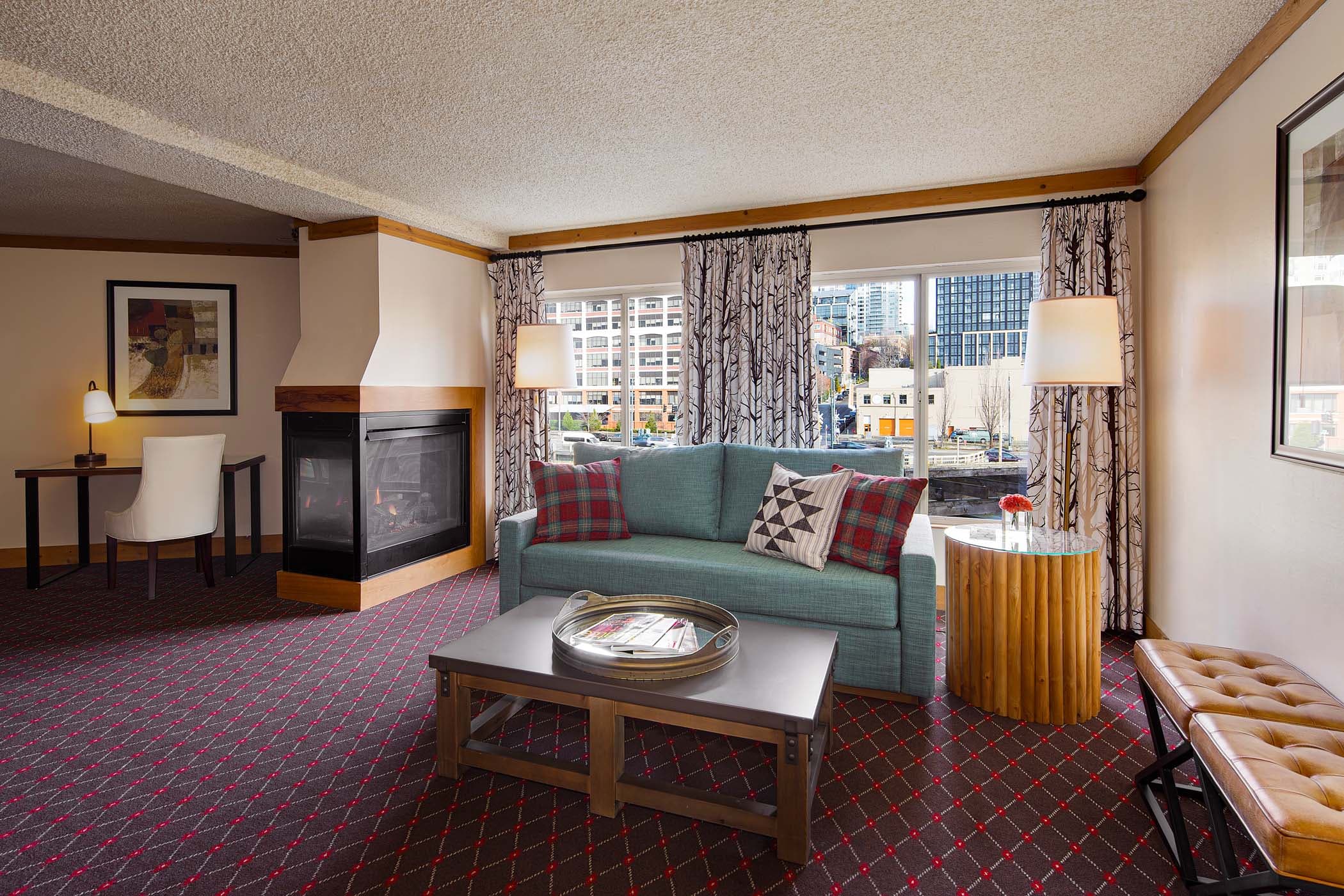 Edgewater Cityview Suite One Bedroom Living Room