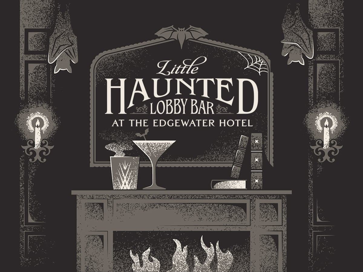 Little Haunted Lobby Bar At The Edgewater Hotel In Seattle