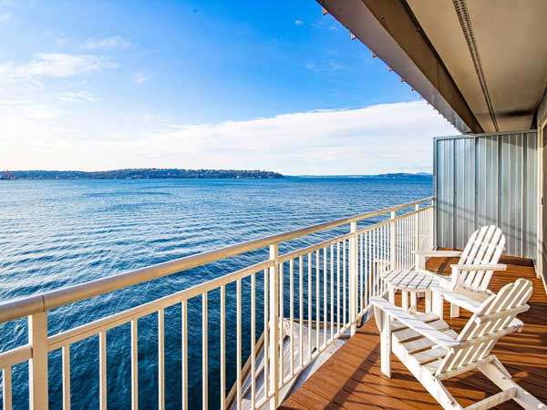 Balcony from room at the Edgewater