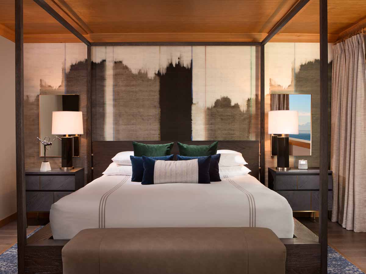 Penthouse bedroom.