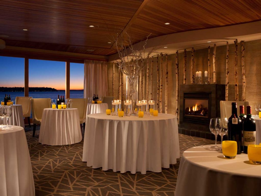 Ballroom at a Seattle waterfront hotel