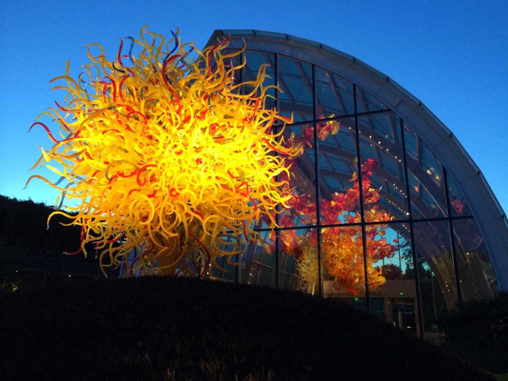 Chihuly Garden & Glass museum, in Seattle Center