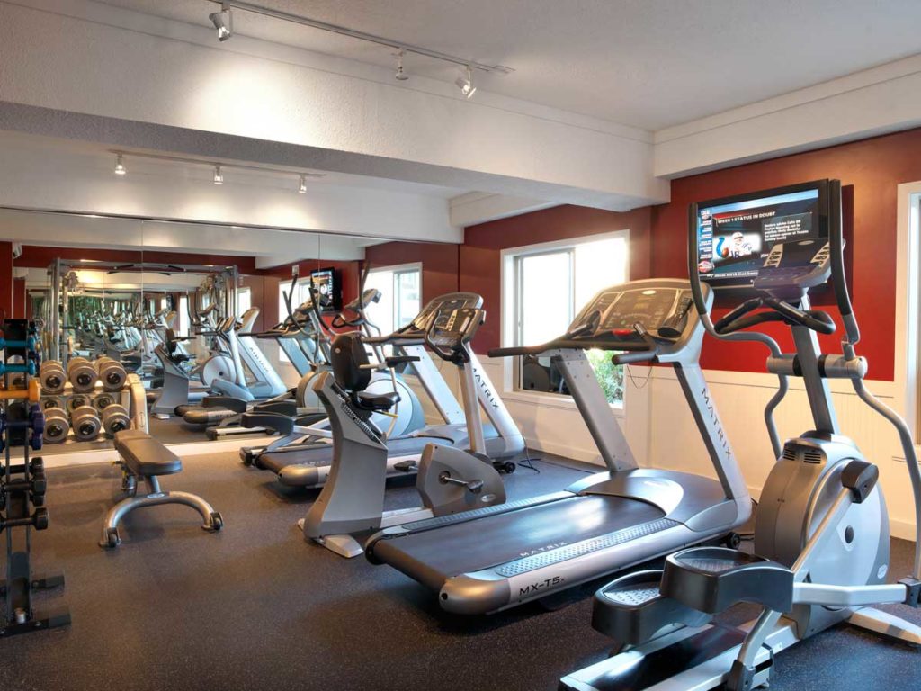 Gym at a luxury hotel in Seattle