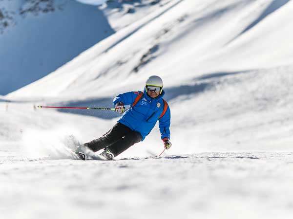 Man skiing near Seattle