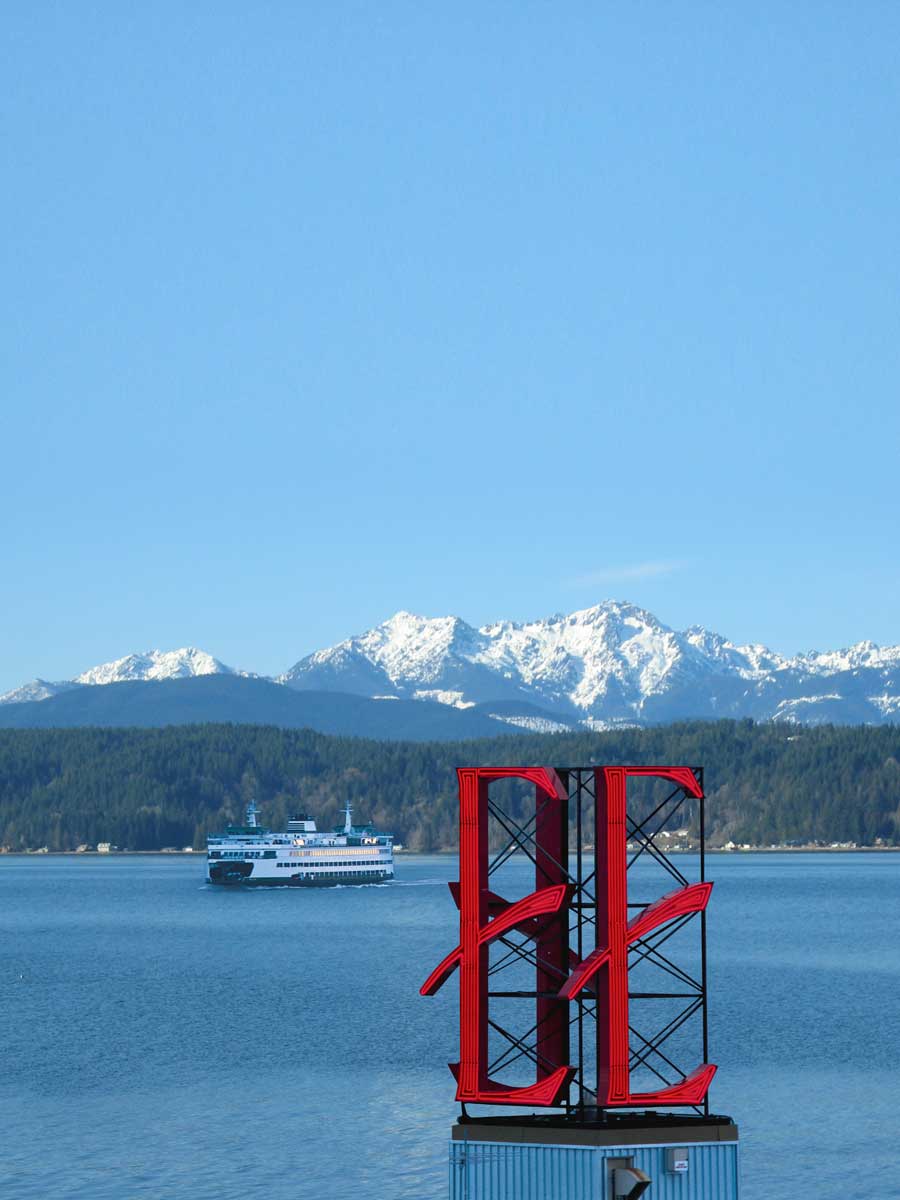 The Edgewater Logo On Top Of The Hotel.