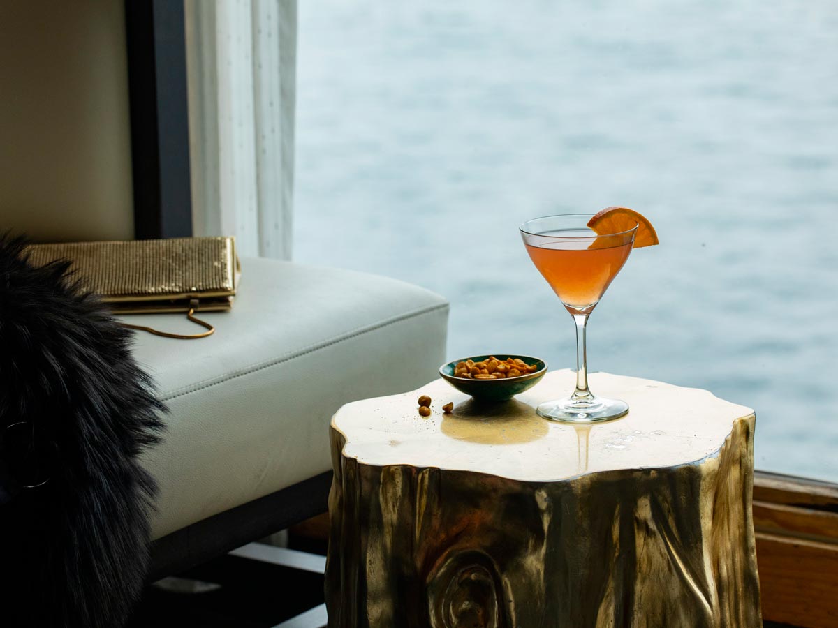 Drink In The Lobby At The Edgewater.