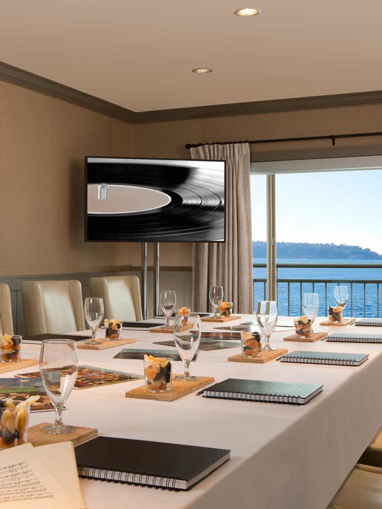 Meeting Room With An Ocean View In Seattle.