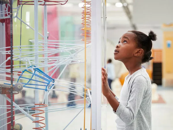 girl at the Pacific Science Center