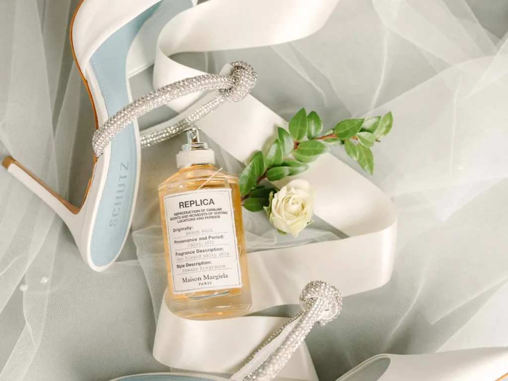 Bride Shoes And Perfume.