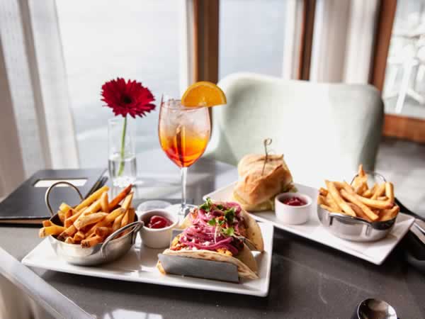 food display at six seven restaurant