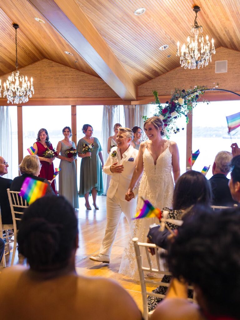 Brides Walking Down The Isle